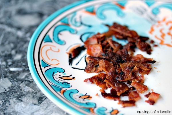 Bacon Bits | How to make bacon bits. You can use them on salads, or keep them on hand for quick bacon pizza bites as an after school snack. 