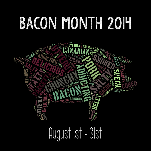 Bacon Month 2014 | Stop by the blog for lots of tasty bacon recipes for the month of August.