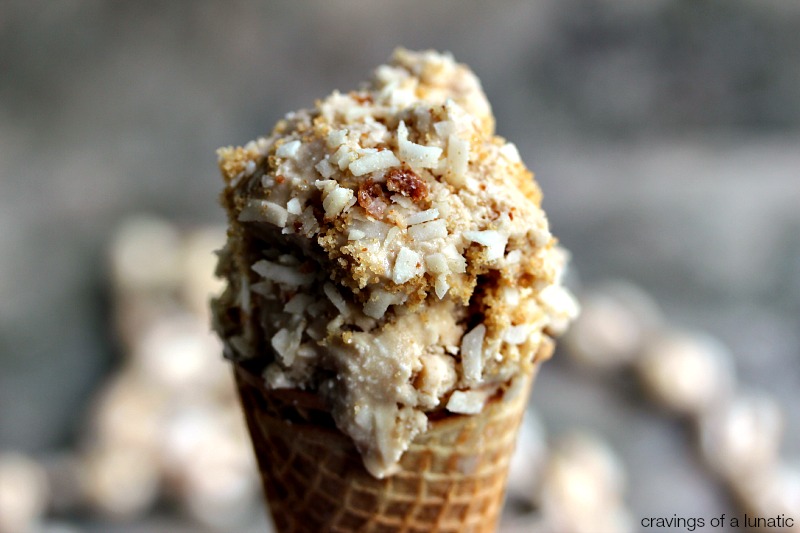 Vegan Coconut Ice Cream| Toasted coconut meets ice cream, this recipe is going to knock your socks off. Plus it's vegan, so you can eat more of it because it's healthy. Right?