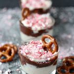 White Chocolate and Milk Chocolate Peppermint Dip