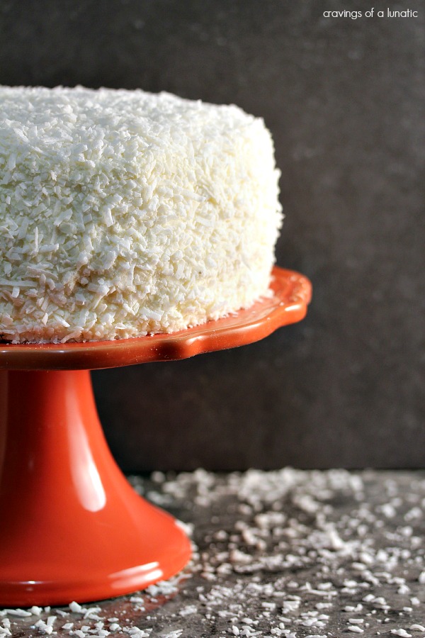 Coconut Layer Cake | This coconut layer cake is easy to make, and absolutely loaded with coconut flavour. 