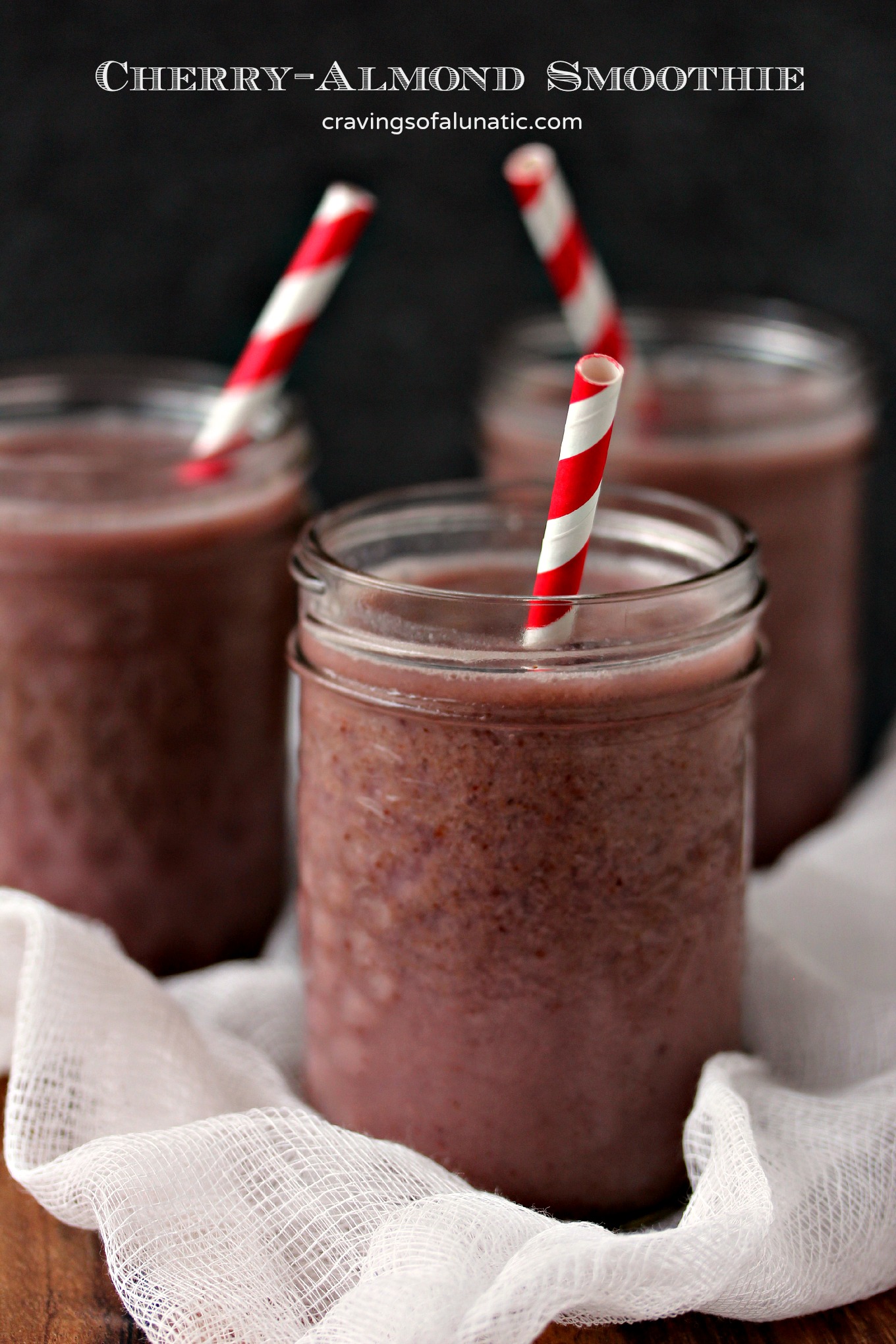 Cherry Almond Smoothie- Start your morning off right with a refreshing smoothie packed with cherries and almond milk.