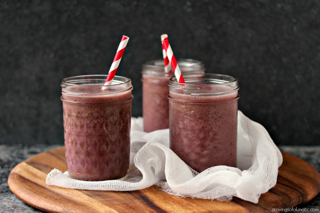 Cherry Almond Smoothie- Start your morning off right with a refreshing smoothie packed with cherries and almond milk.