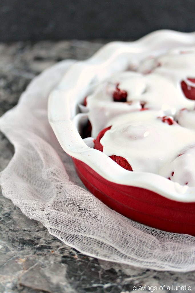 Red Velvet Sweet Rolls are the perfect breakfast, brunch or dessert recipe for any occasion!