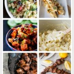Weekly Meal Plan- Week #1 collage image featuring recipes for the week