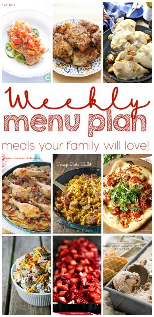 Weekly Meal Plan Week 6 collage image