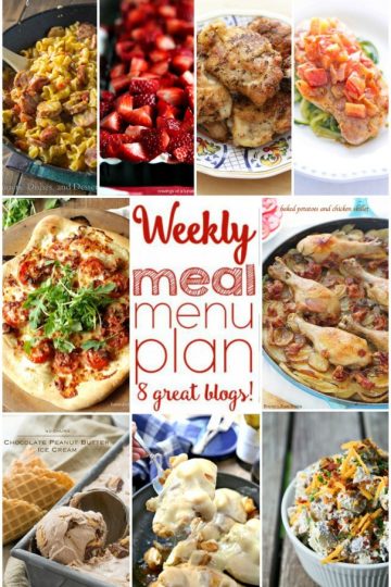 Weekly Meal Plan Week 6 collage image