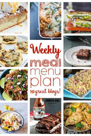 Weekly Meal Plan collage photo