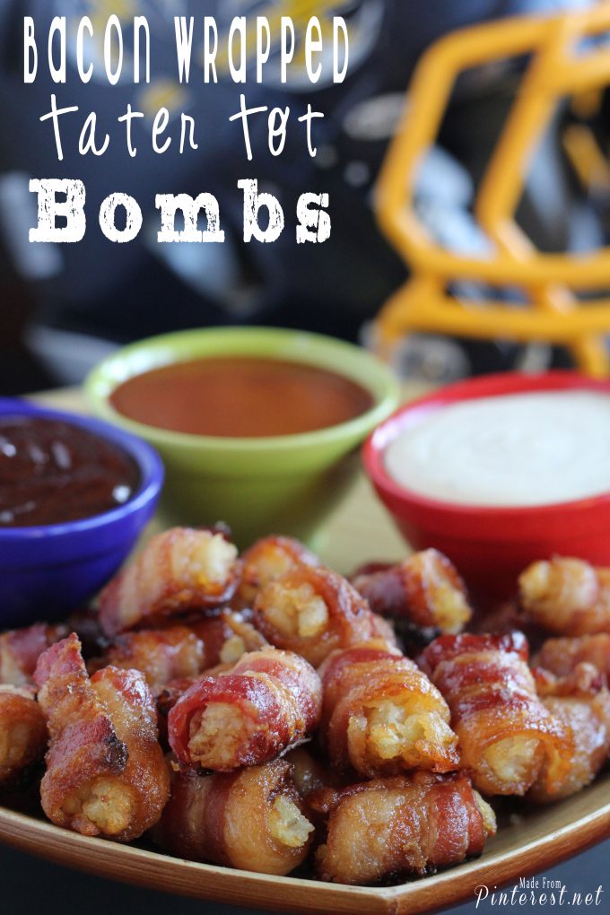 Bacon Wrapped Tater Tot Bombs from This Gramma is Fun 