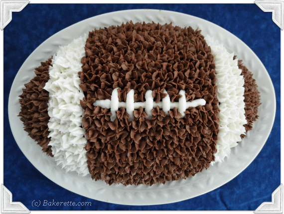 Dark Chocolate Football Cake from Bakerette
