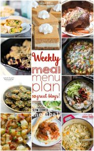 Weekly Meal Plan Week 8 collage image