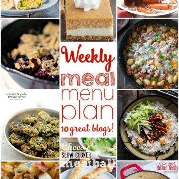 Weekly Meal Plan Week 8 collage image