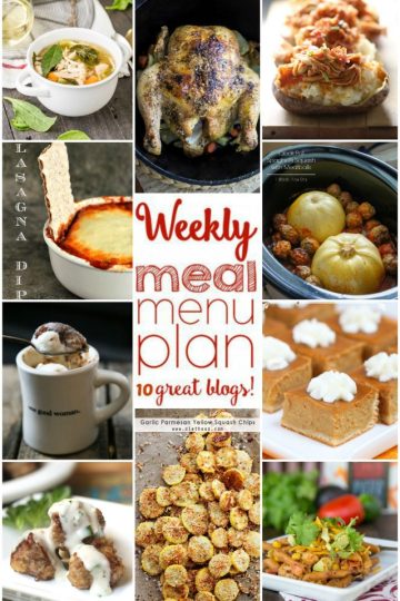 Weekly Meal Plan Week 9 collage image