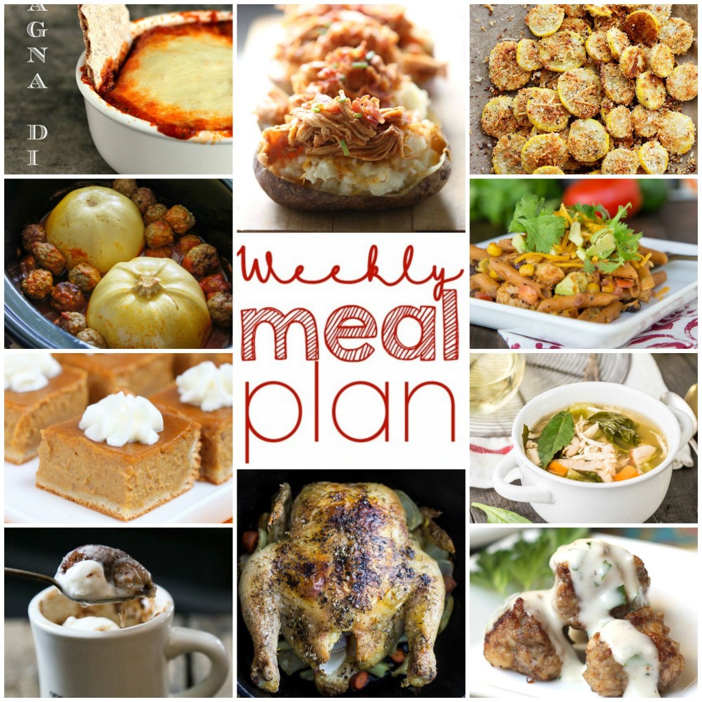 Weekly Meal Plan- Week 9