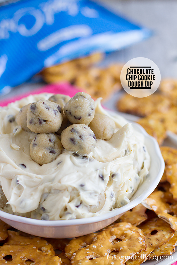 Chocolate Chip Cookie Dough Dip by Taste and Tell 