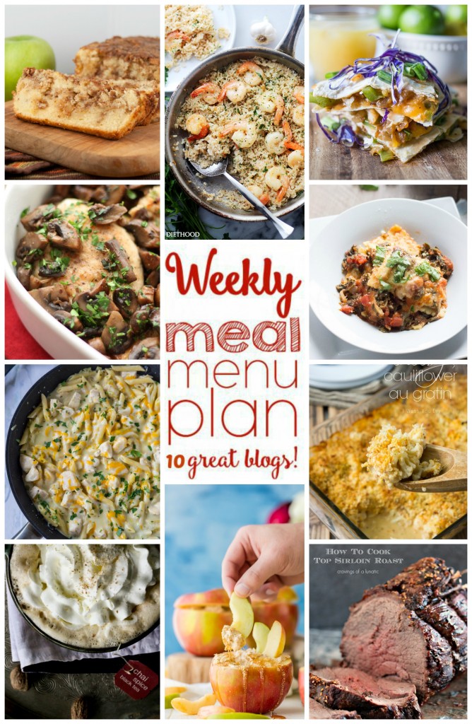 Weekly Meal Plan Week 14 collage image