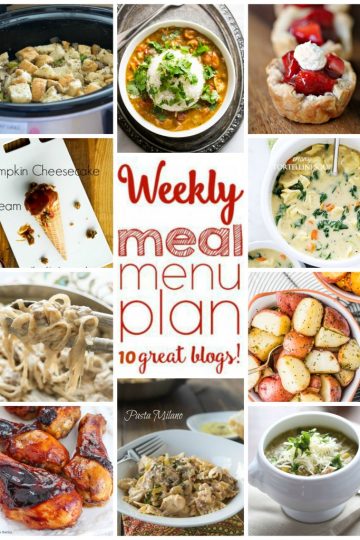 Weekly Meal Plan Week 15 collage image