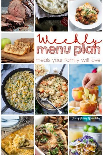 Weekly Meal Plan Week 14 collage image