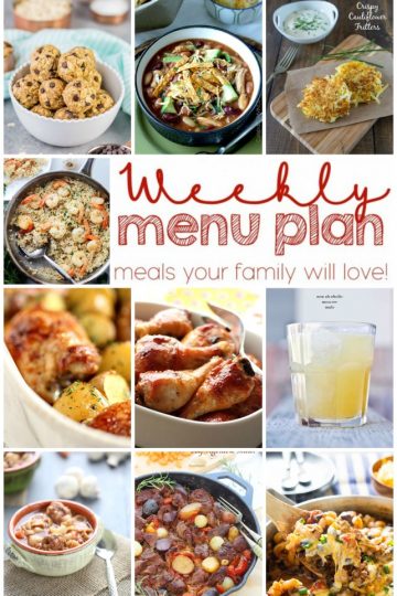 Weekly Meal Plan Week 13 collage image