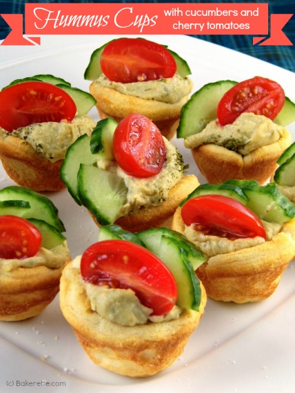 Quick and Easy Hummus Cups by Bakerette