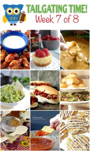 Tailgating Time Week 7: Easy menu for a football party! FULL of delicious food ideas!