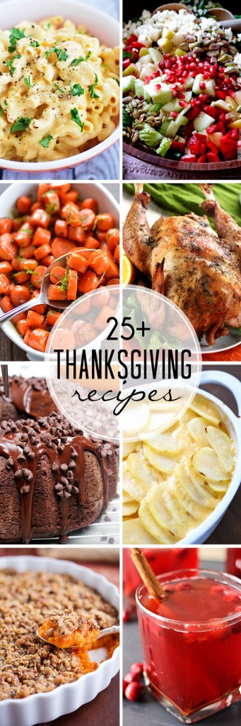 25+ Thanksgiving Recipes: Recipe round up including more than 25 amazing Thanksgiving Recipes from all your favourite food bloggers! Round up found at www.cravingsofalunatic.com (@CravingsLunatic)