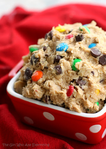Monster Cookie Dough Dip by The Girl Who Ate Everything, featured on cravingsofalunatic.com for our Tailgating Time Series, Week 8!