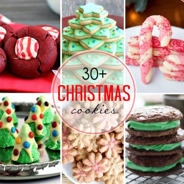 Christmas Cookie Collage Photo featuring all your favorite holiday cookies from all the best food bloggers.