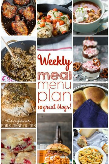 Weekly Meal Plan Week 20 collage image