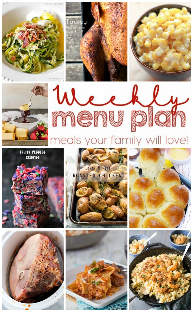 Weekly Meal Plan Week 18 collage image