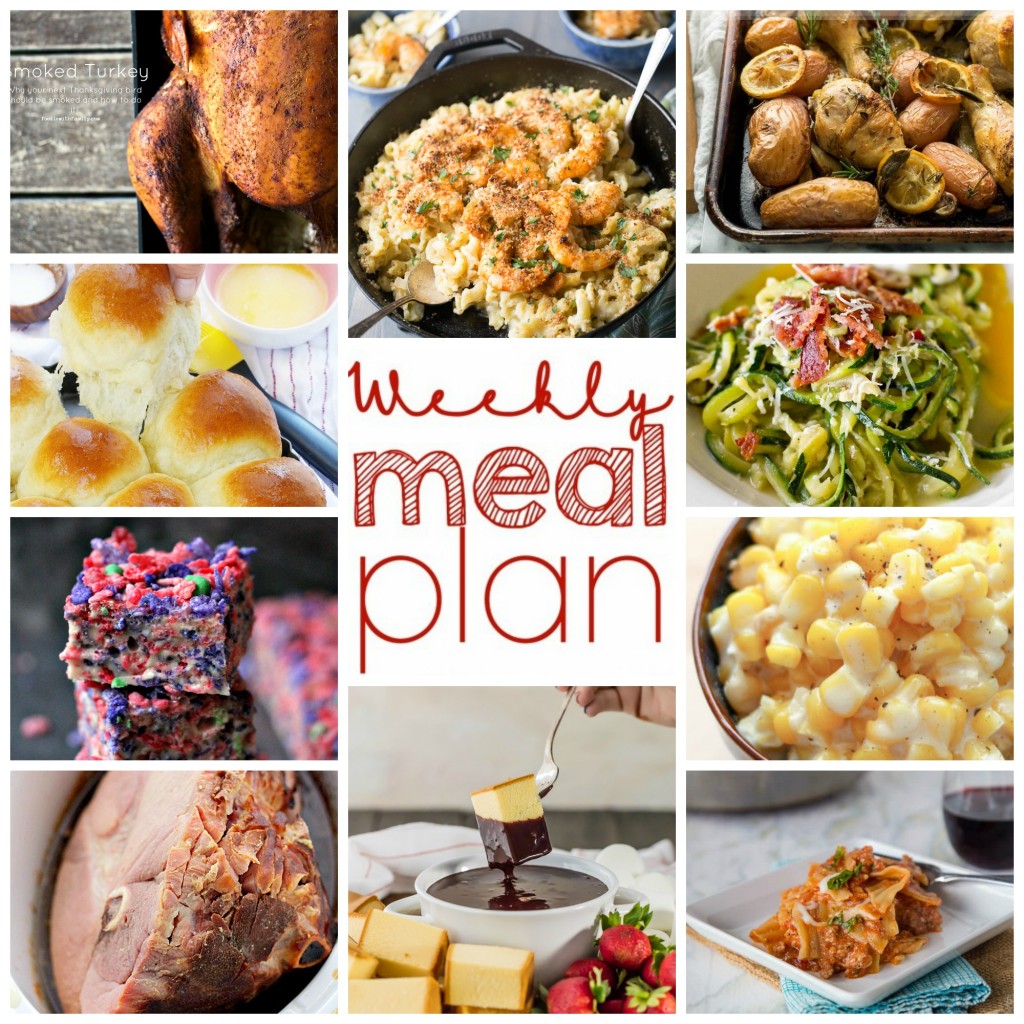 Weekly Meal Plan Week 18 collage image