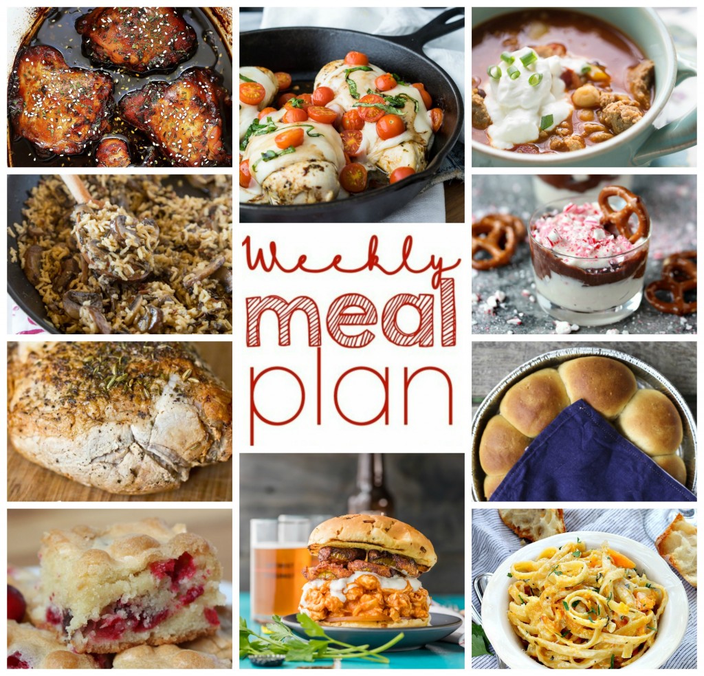 Weekly Meal Plan Week 20 collage image.