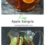 Easy Apple Sangria from cravingsofalunatic.com- Easy apple sangria you’ll make time and time again! This recipe pops with fresh fruit and bright flavours! Whip up a batch, or two, today! (@CravingsLunatic)