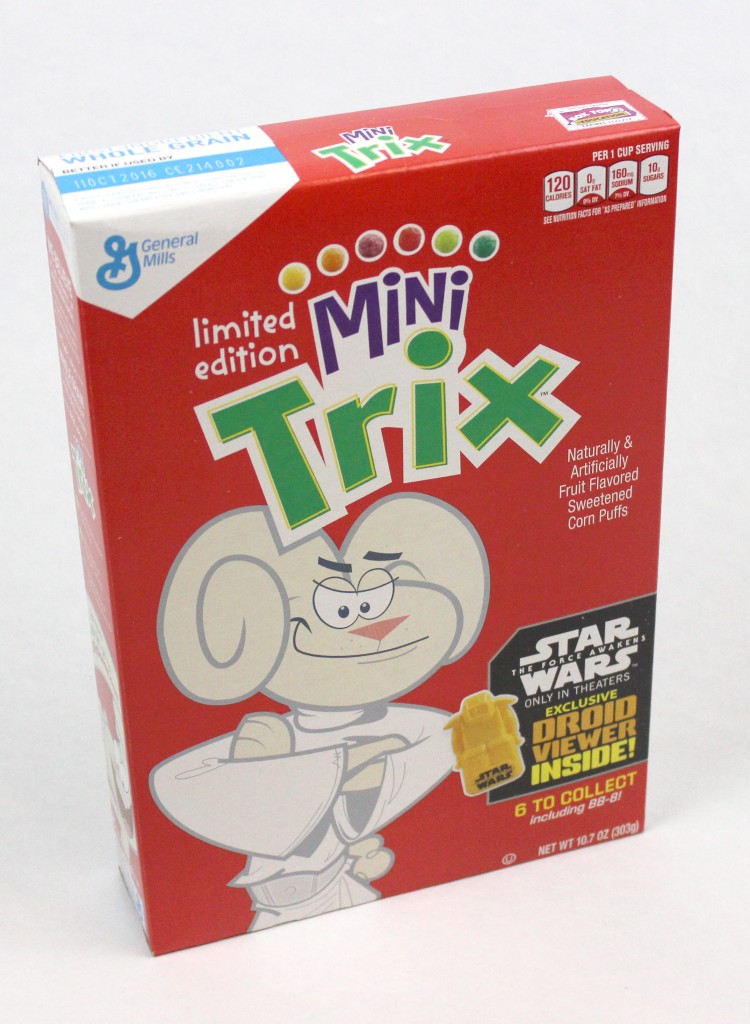 General Mills Mini Trix Cereal Star Wars: The Force Awakens Limited Time Only Box!