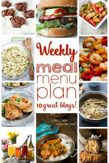 Weekly Meal Plan Week 24 collage graphic
