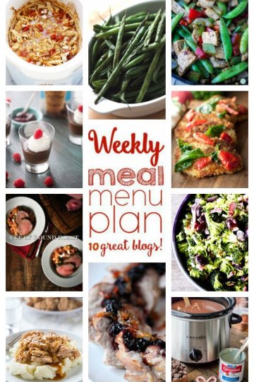Weekly Meal Plan Week 27 collage image