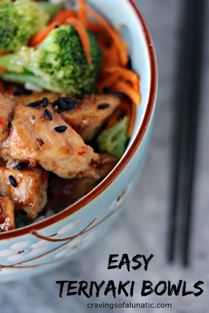Easy Teriyaki Bowls from cravingsofalunatic.com- This recipe is incredibly quick and easy. It's the perfect way to get more vegetables in your diet without sacrificing taste and creativity. We serve ours over rice, but you can serve it over noodles, bean sprouts, or a fabulous salad. (@CravingsLunatic)
