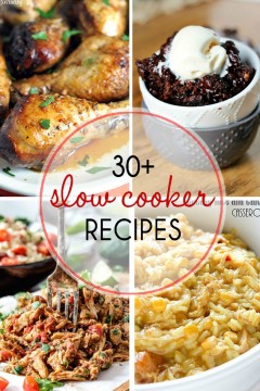 Slow Cooker Recipe Round Up collage image