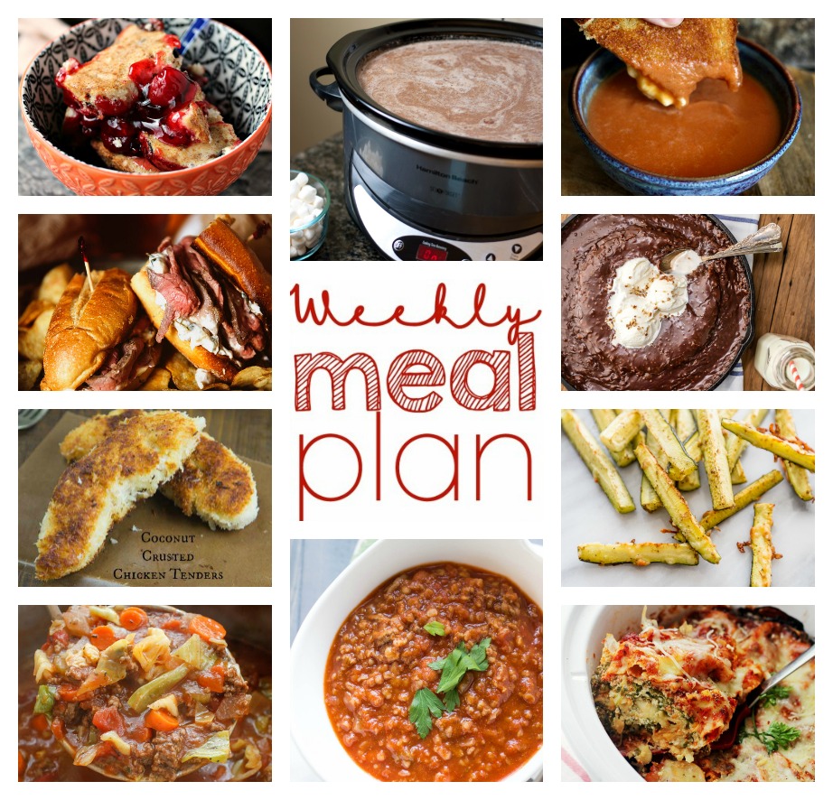 Weekly Meal Plan Week 32 collage image