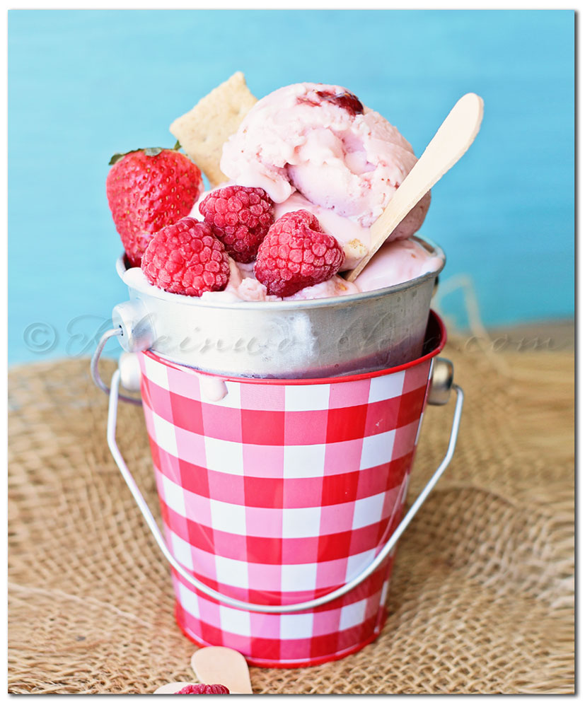 Double Berry Cheesecake Frozen Yogurt - Kleinworth & Co.