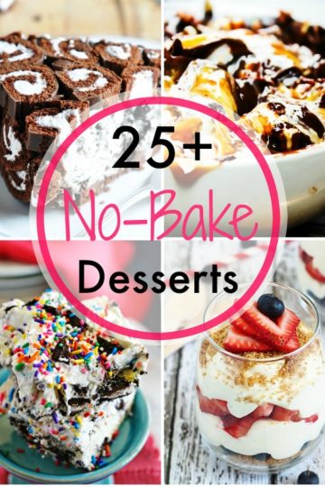 No Bake Desserts collage image