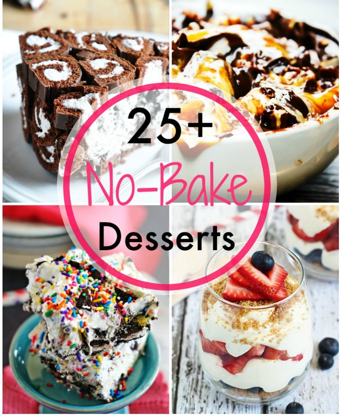 No Bake Desserts collage image
