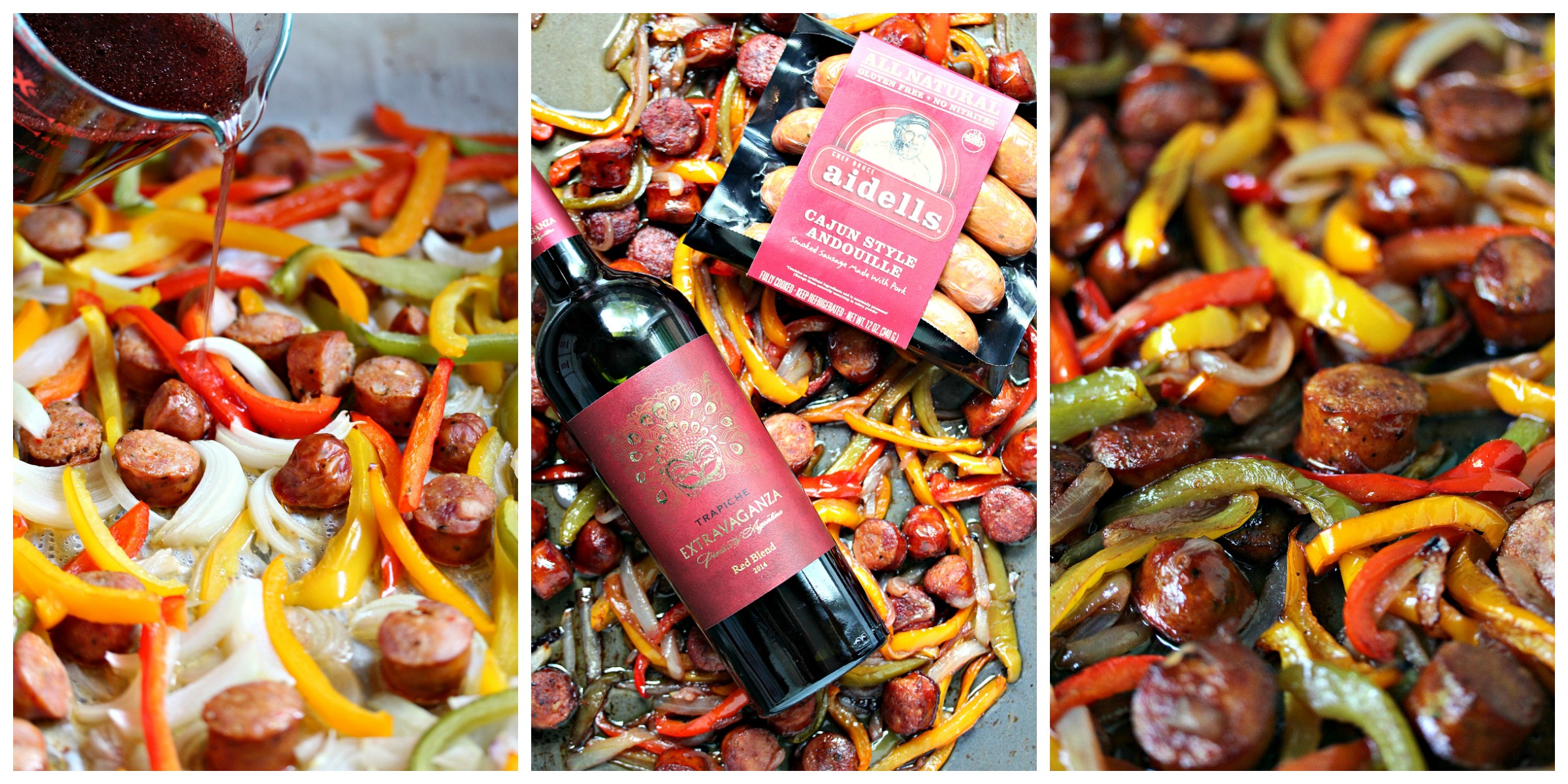 Sheet Pan Sausage and Peppers from cravingsofalunatic.com- This recipe is simple to make yet full of flavour. It's perfect to eat on its own, or pile it high on a hoagie bun. One pan, a few simple ingredients, and you have the perfect lunch or dinner recipe. (@CravingsLunatic)