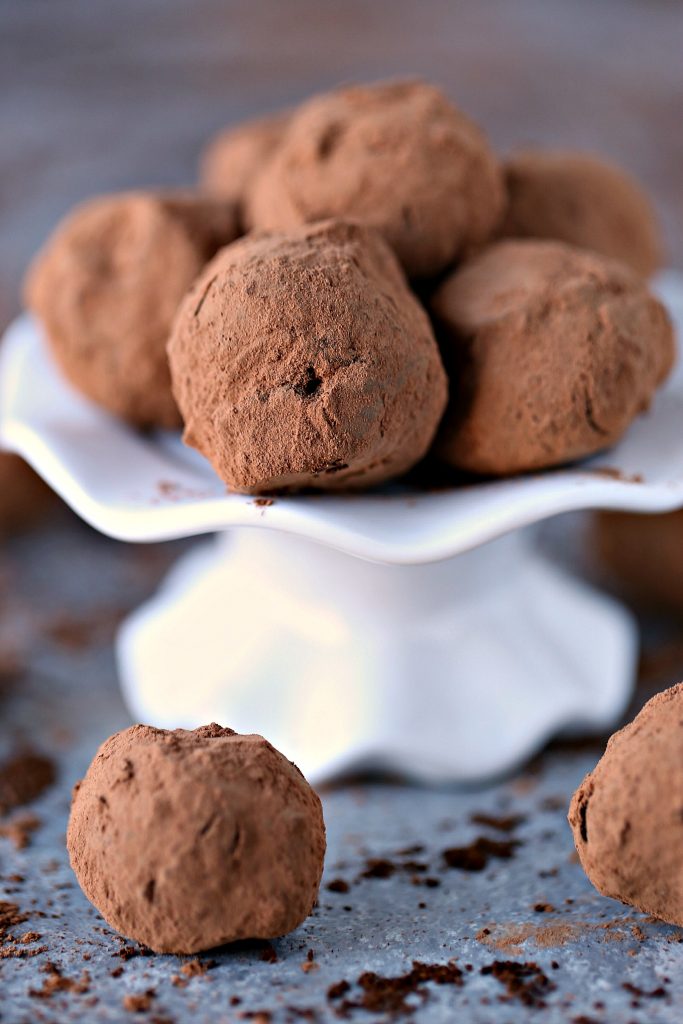 Chocolate Coffee Truffles from cravingsofalunatic.com- These Chocolate Coffee Truffles use dark chocolate and bulletproof coffee for an elevated taste. They are little spheres of chocolate and coffee happiness. Mocha lovers unite.