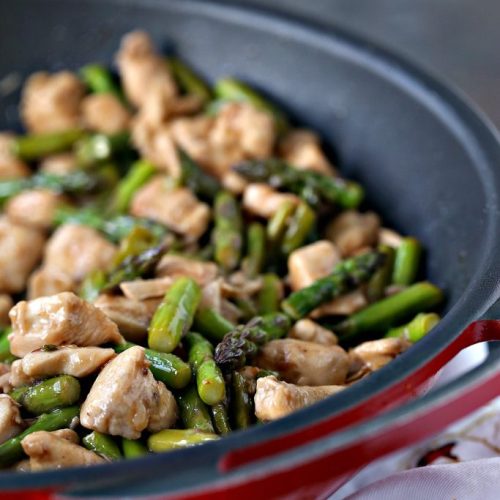 Chicken and Asparagus Stir-Fry with Lemon