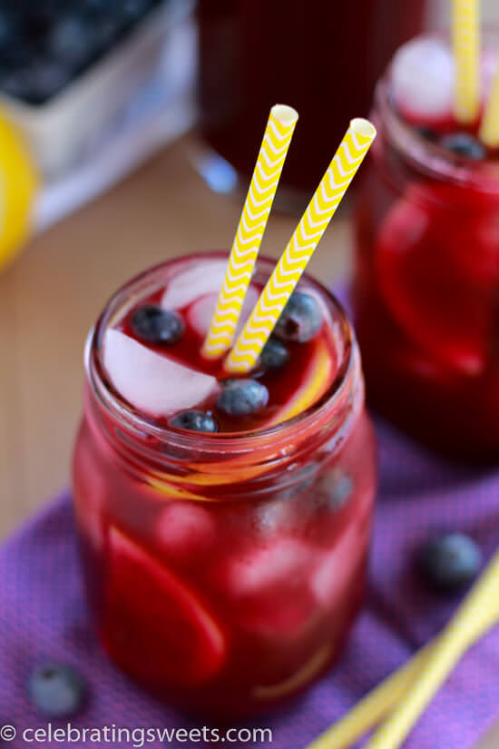 Blueberry Lemonade from Julie's Eats and Treats- featured on The Best Lemonade Recipes by cravingsofalunatic.com- Spend your summer sipping all The Best Lemonade Recipes you can get your hands on. Summer is all about refreshing beverages so make the most of it!