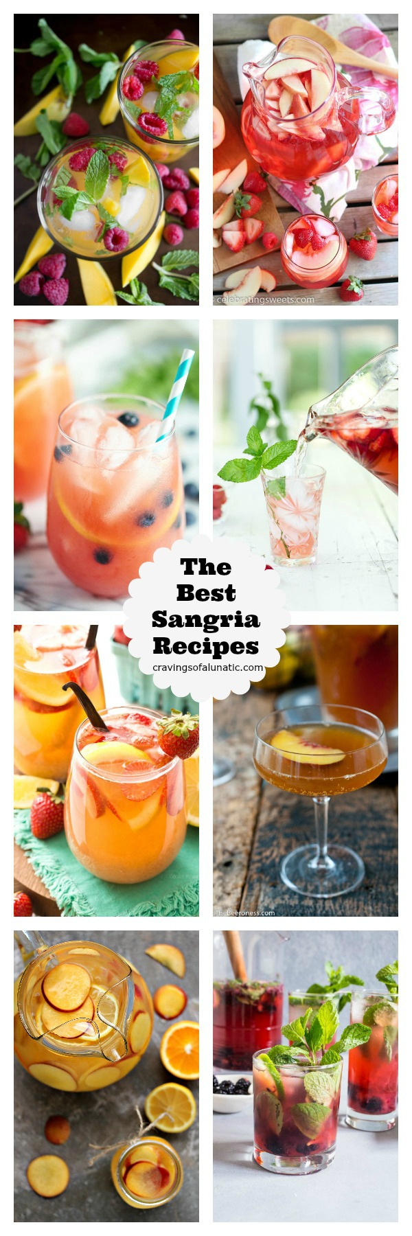 The Best Sangria Recipes from cravingsofalunatic.com- Celebrate summer in epic style with The Best Sangria Recipes! Sangria is so easy to make and super versatile. Whip up a batch today!