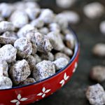 Honeycomb Chocolate Peanut Butter Puppy Chow is an easy snack mix recipe that is perfect for game night with family and friends.