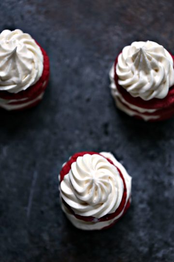 These Red Velvet Cream Cheese Cookie Stacks with Cream Cheese Frosting are a fun way to celebrate special occasions and holidays.