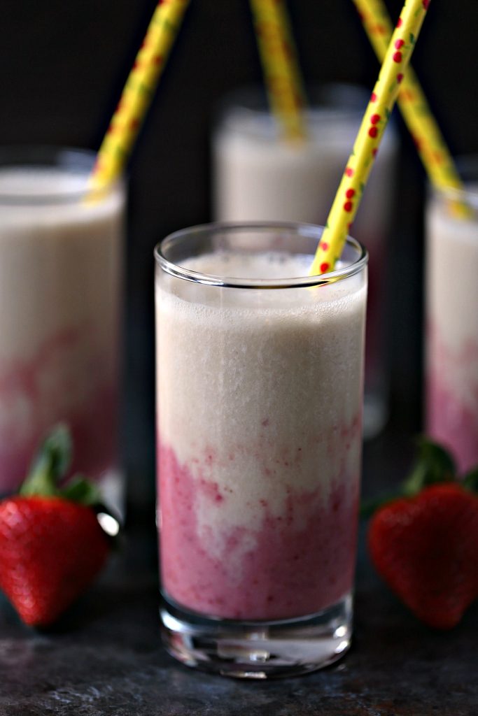Strawberry Banana Smoothies are the perfect way to start your day. This quick and easy recipe has only 5 ingredients but packs a flavor punch. 